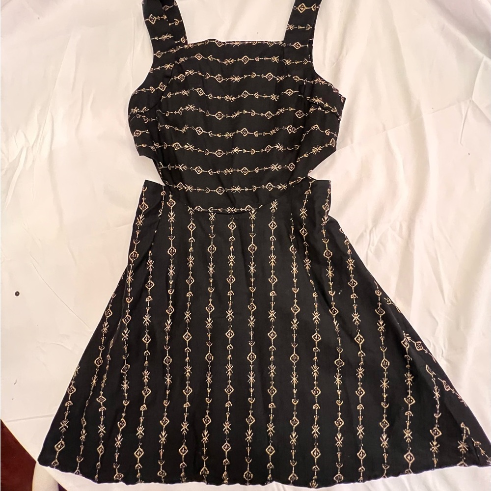Cotton/Polyester summer mini dress; size 0;